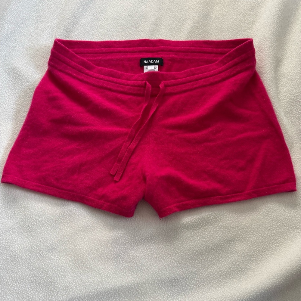 NAADAM Vibrant Hot Pink Cashmere Lounge Shorts